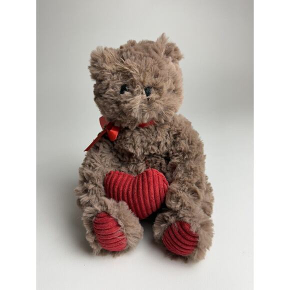Plush Stuffed Animal Adventure Bear Bow SOFT Toy 2016 Red Corduroy Valentine 12" - Picture 1 of 7